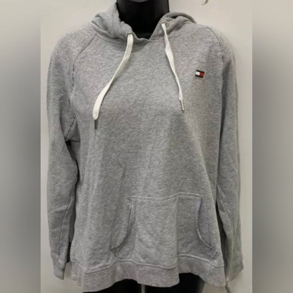 Tommy Hilfiger Sweaters - Tommy Hilfiger Women's Gray Hoodie Sweater Size XL Pre-owned
